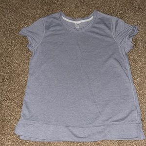 Old Navy active wear, lightweight, short sleeve grey tee.